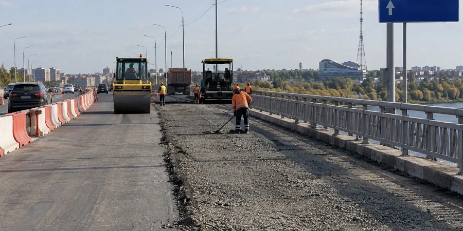 На мосту у Телецентра в Омске готовятся открыть четвёртую полосу